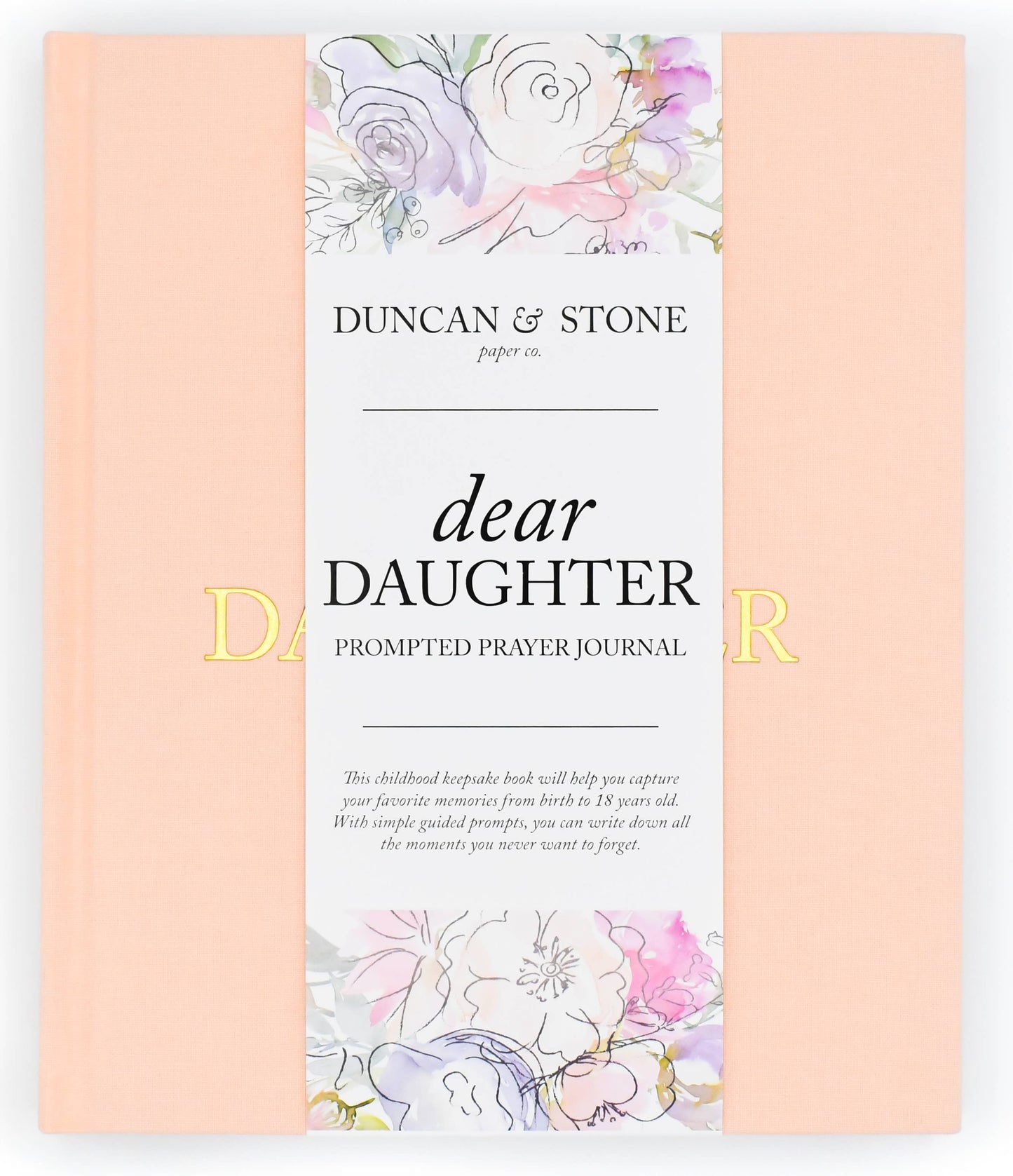 Dear Daughter Childhood Keepsake Book | Christmas Gift: Cream