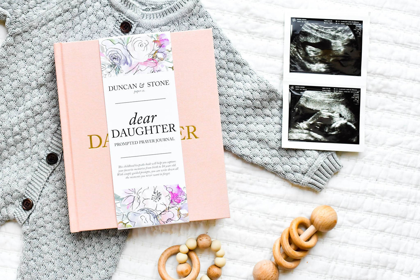 Dear Daughter Childhood Keepsake Book | Christmas Gift: Cream