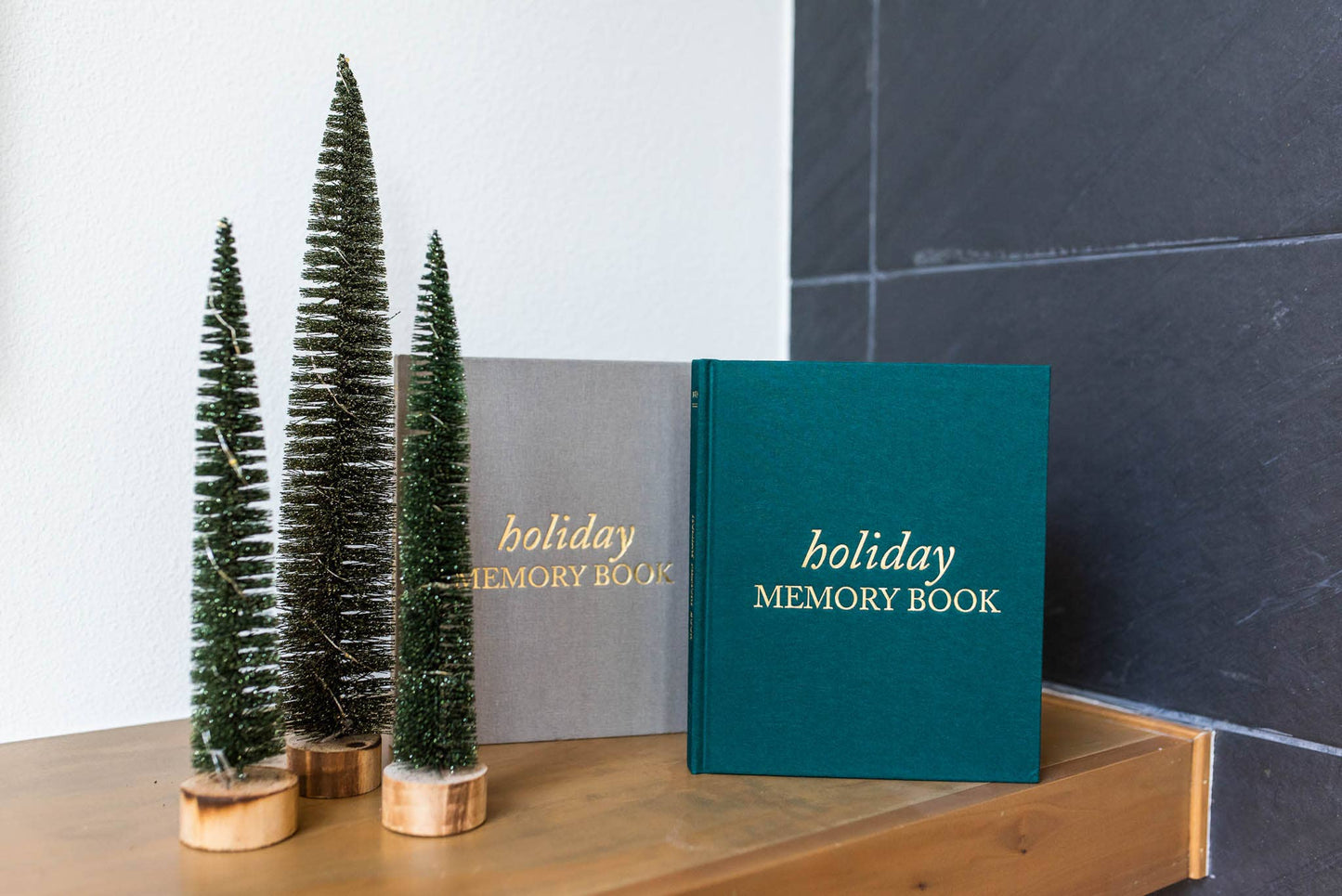 Holiday Memory Book & Family Keepsake | Memory Scrapbook: Taupe