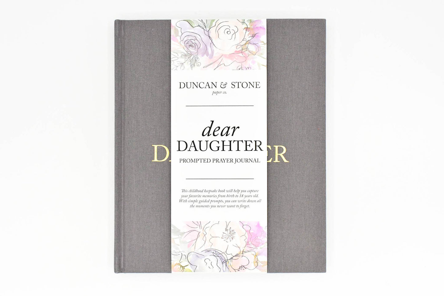 Dear Daughter Childhood Keepsake Book | Christmas Gift: Cream