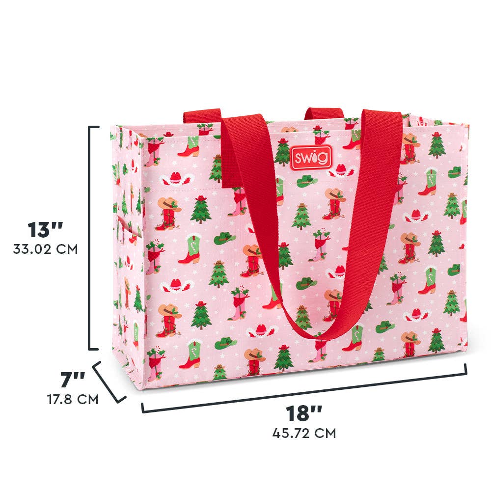 Howdy Holidays Reusable Bag (Large)