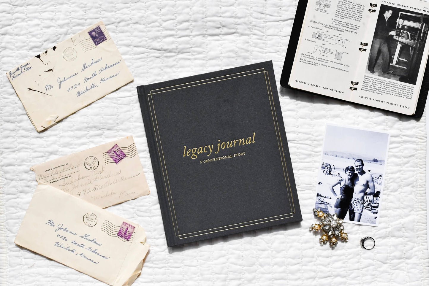 Legacy Journal: A Family Keepsake Book | Gift For Dad or Mom: Charcoal