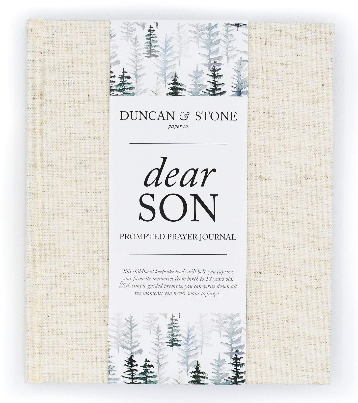 Dear Son Childhood Keepsake Book | Gift for Mom or Spouse: Cream