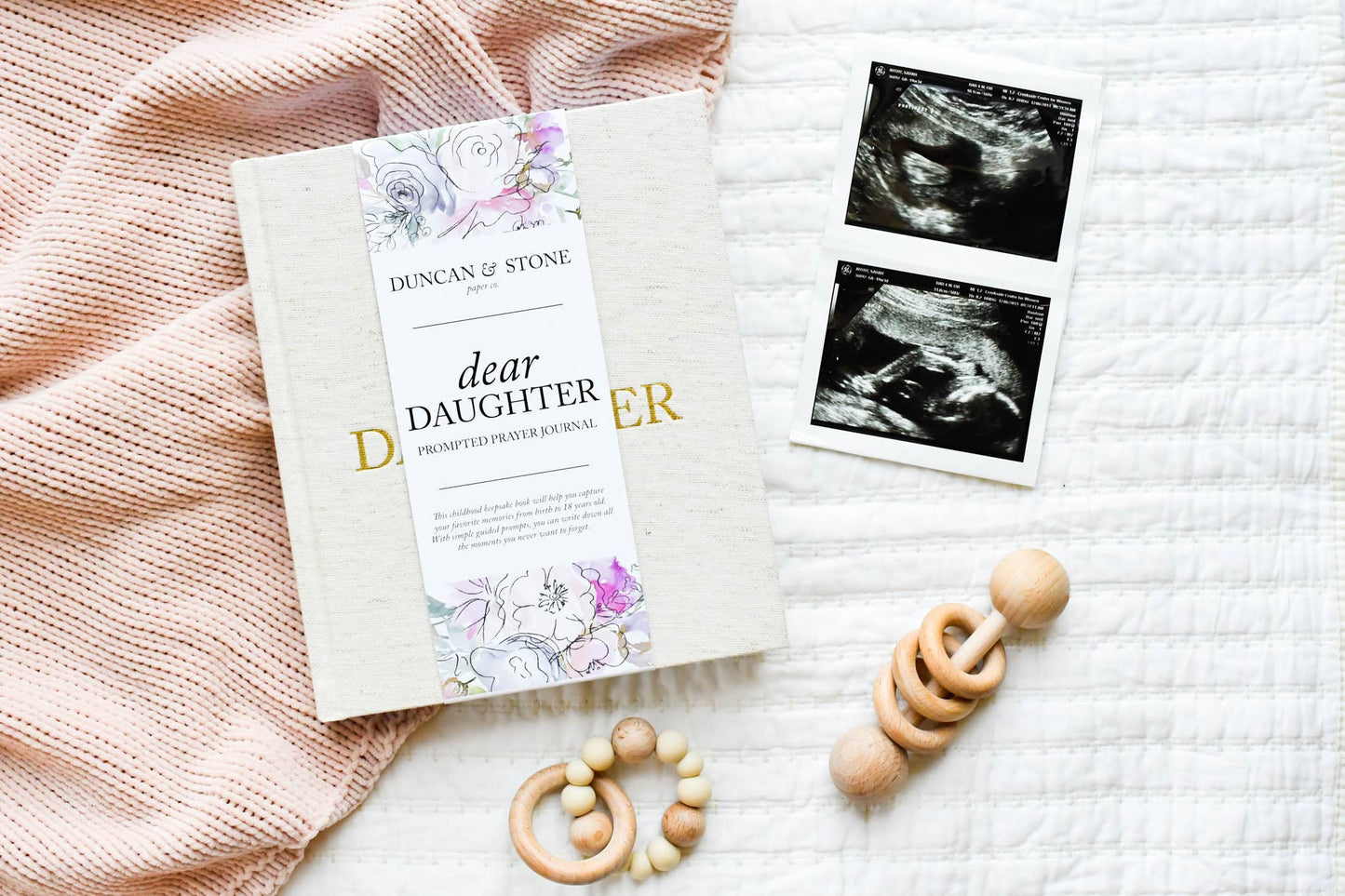Dear Daughter Childhood Keepsake Book | Christmas Gift: Cream