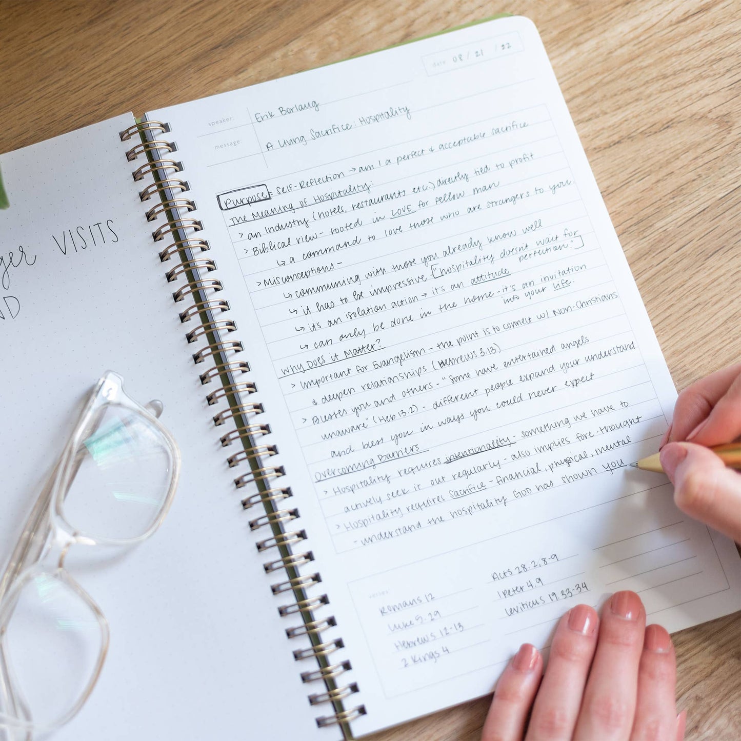 Church Notes Notebook - Kraft