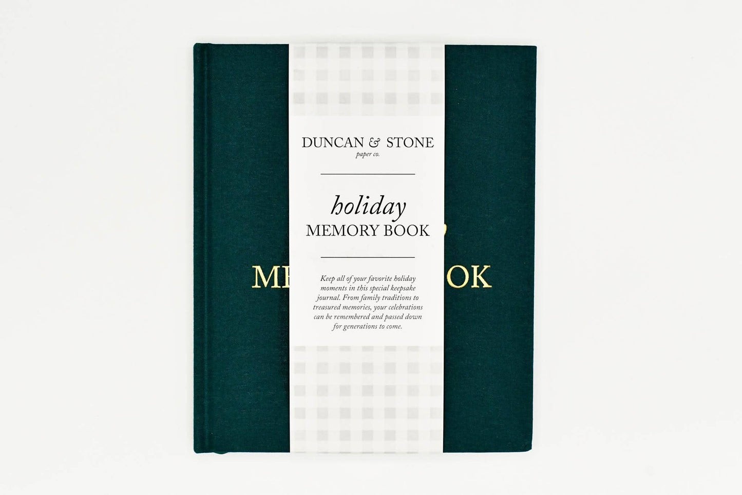 Holiday Memory Book & Family Keepsake | Memory Scrapbook: Taupe