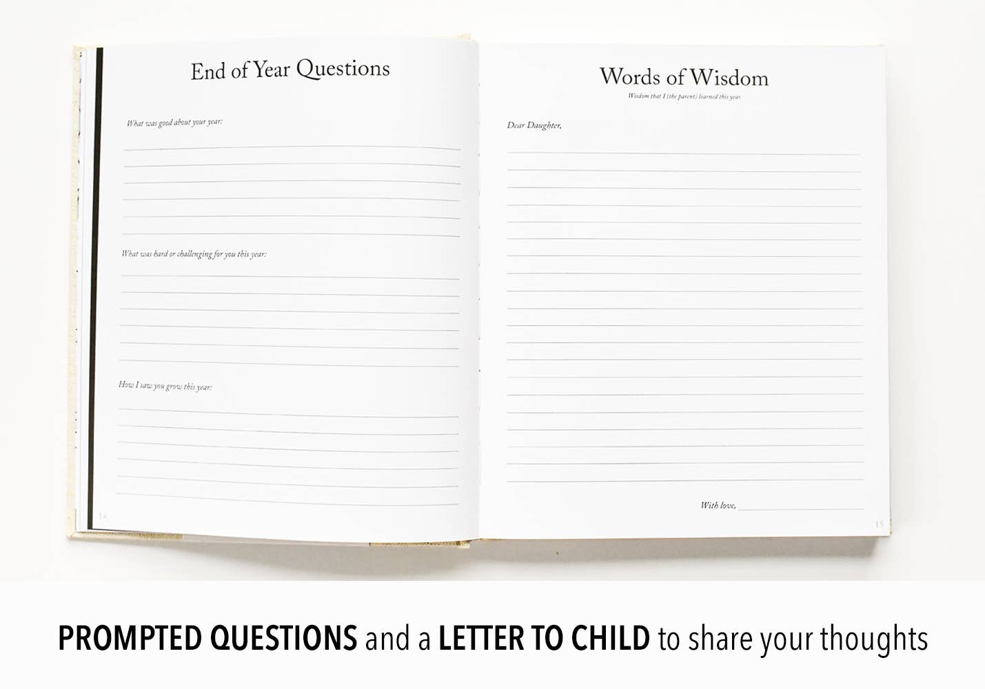 Dear Son Childhood Keepsake Book | Gift for Mom or Spouse: Cream