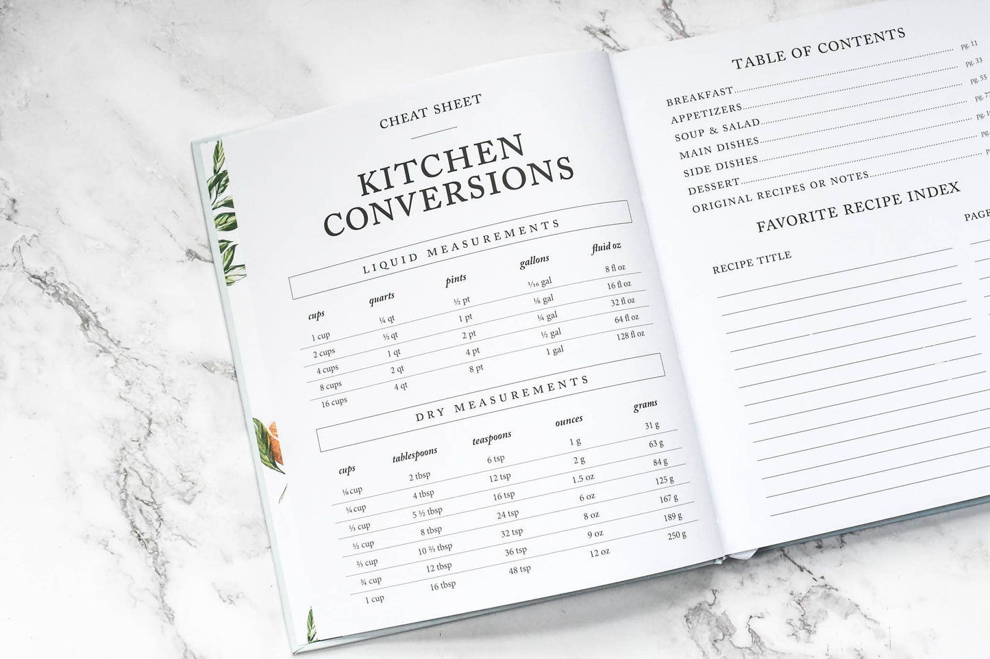 Family Recipe Book & Keepsake Journal | Blank Cookbook