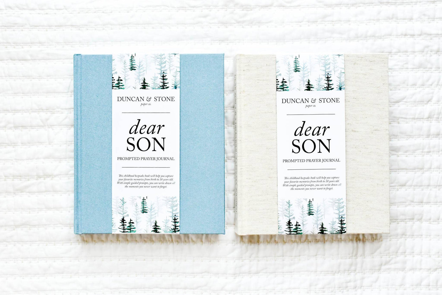 Dear Son Childhood Keepsake Book | Gift for Mom or Spouse: Cream