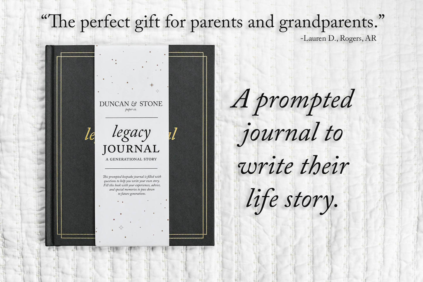 Legacy Journal: A Family Keepsake Book | Gift For Dad or Mom: Charcoal