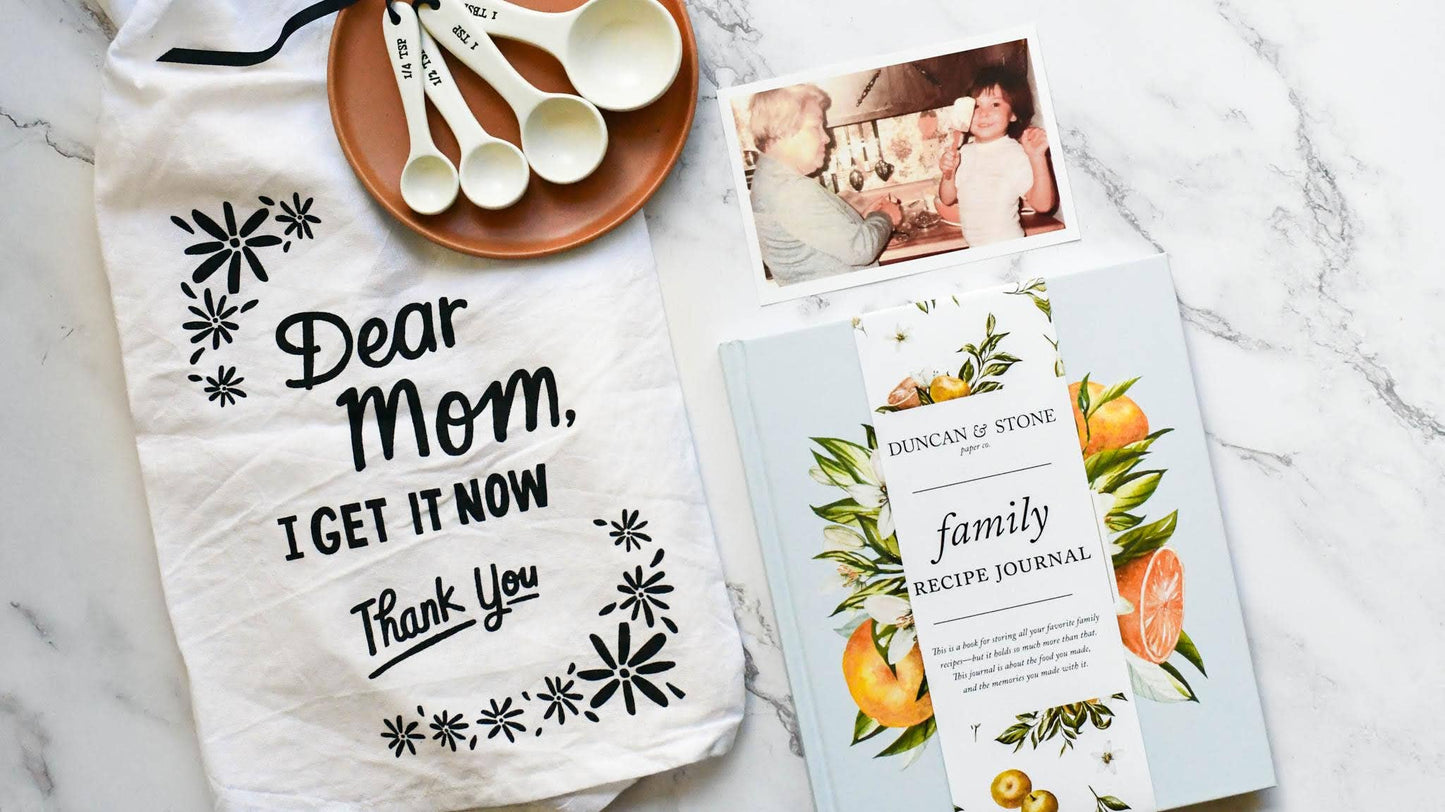 Family Recipe Book & Keepsake Journal | Blank Cookbook