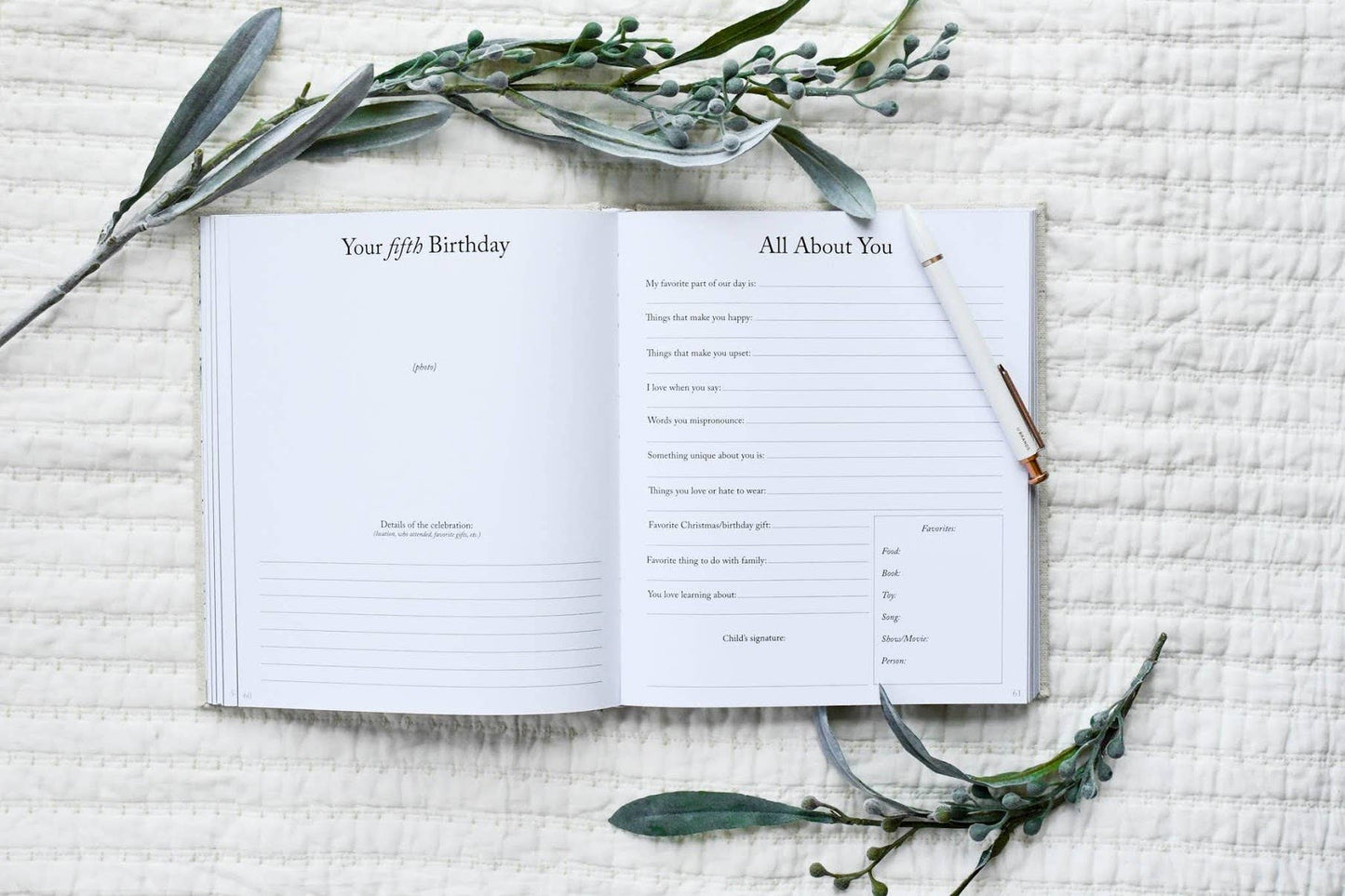 Dear Son Childhood Keepsake Book | Gift for Mom or Spouse: Cream