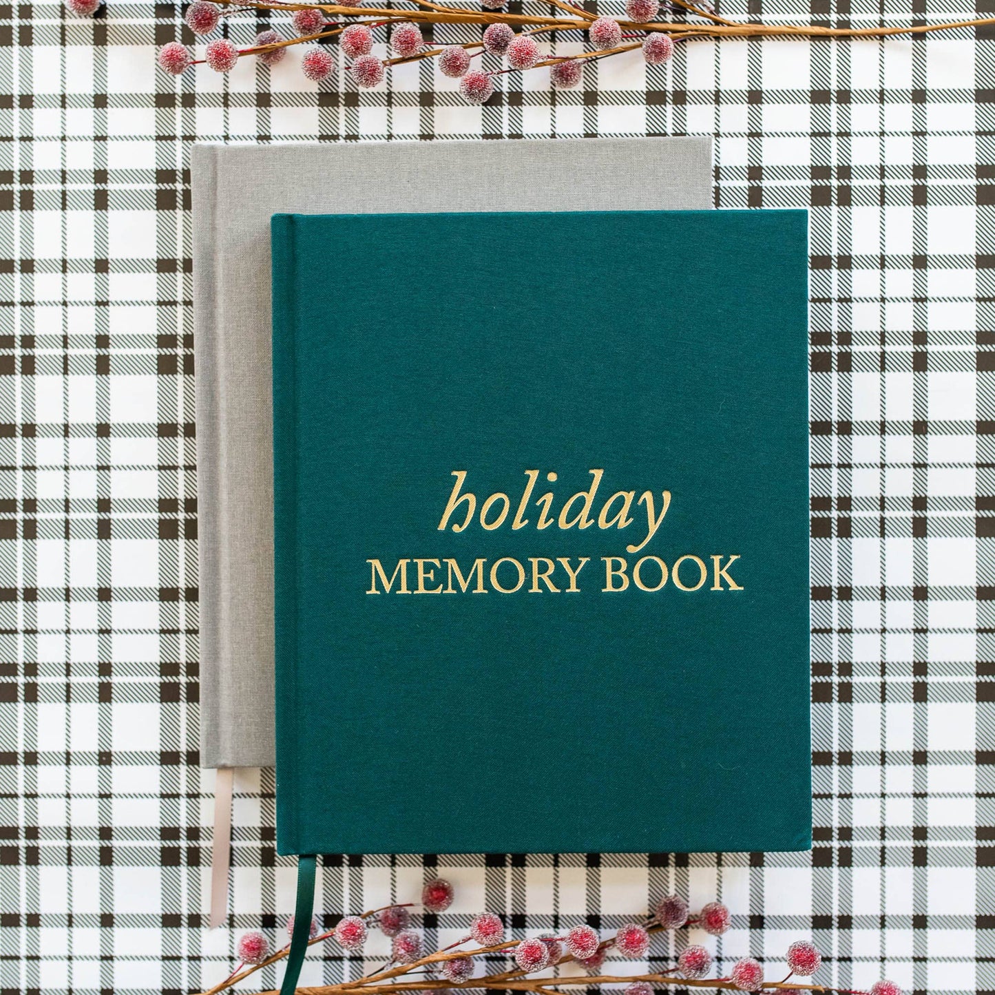 Holiday Memory Book & Family Keepsake | Memory Scrapbook: Taupe