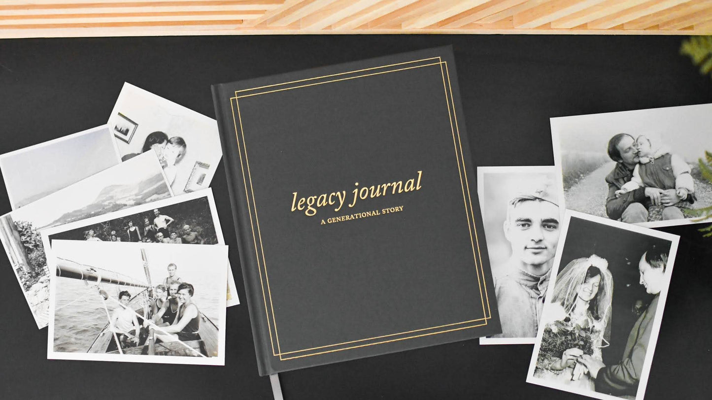 Legacy Journal: A Family Keepsake Book | Gift For Dad or Mom: Charcoal