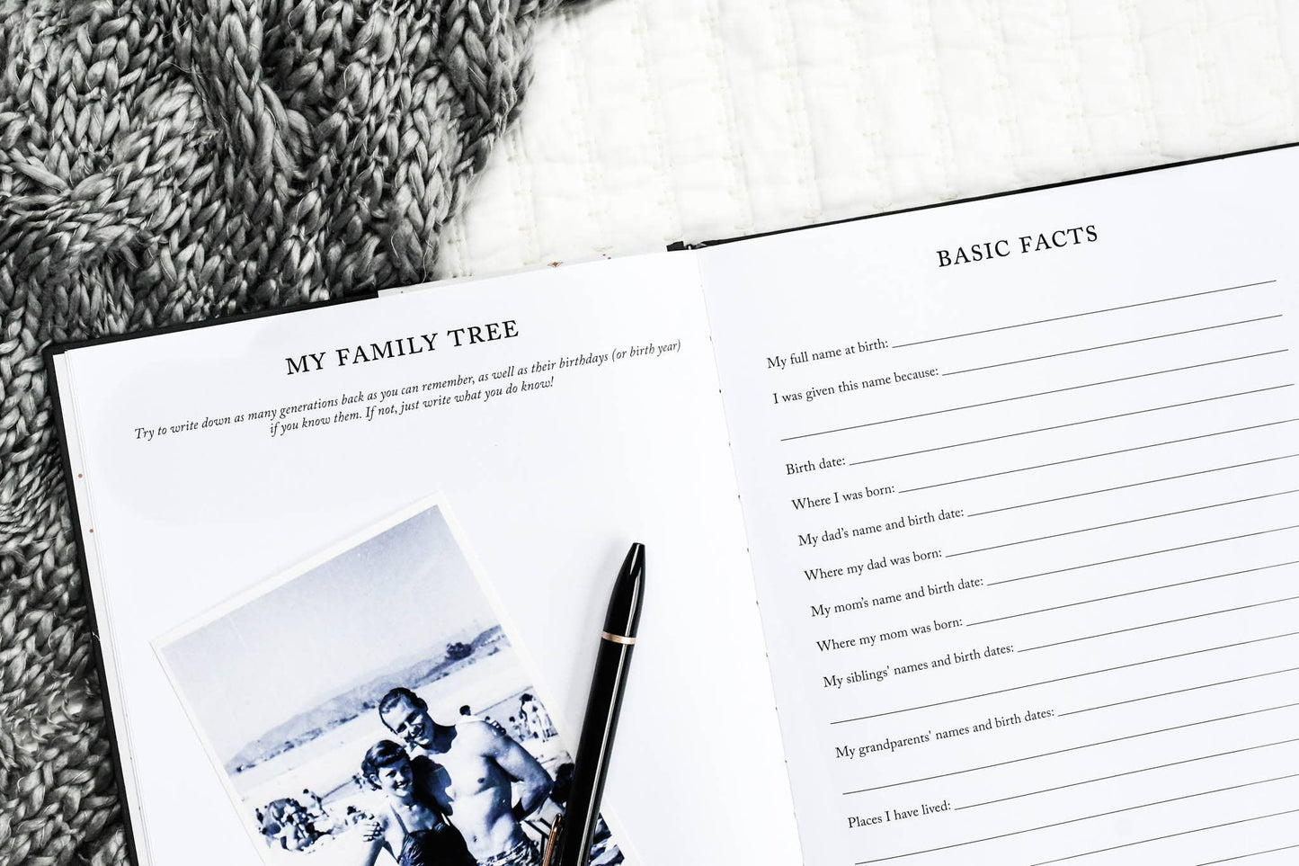 Legacy Journal: A Family Keepsake Book | Gift For Dad or Mom: Charcoal