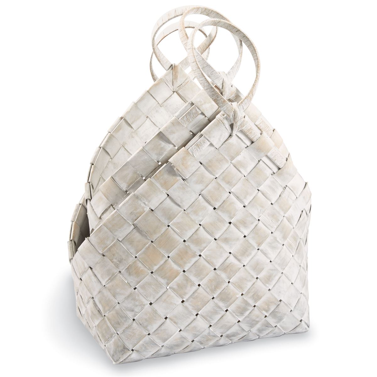 Woven Wood Basket- small