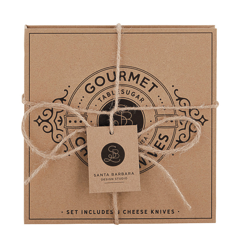Cardboard Book Set - Gourmet Cheese Knives