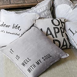 Face to Face Euro Pillow - It Is Well With My Soul