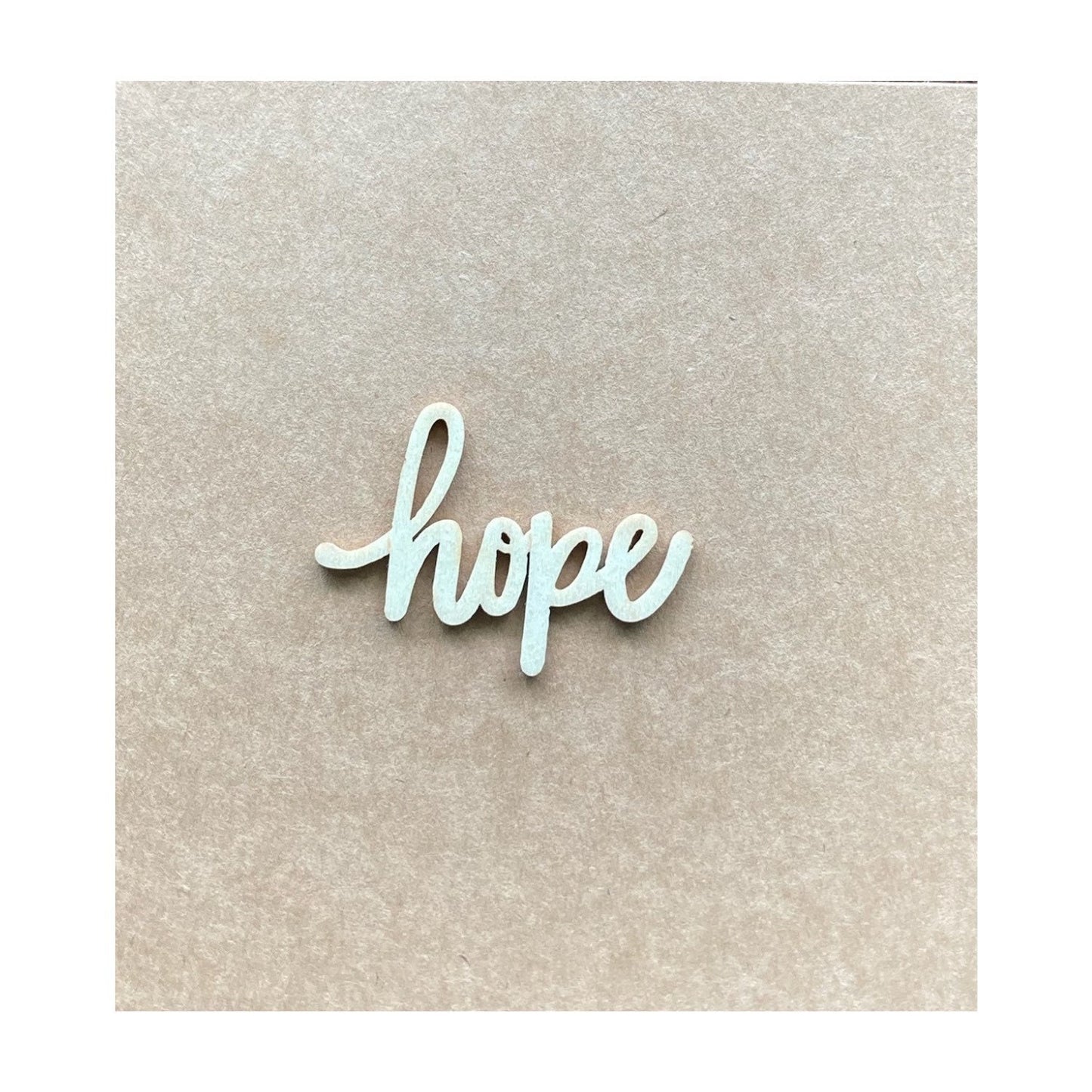 All Occasion “Hope” Card - Wood Letters