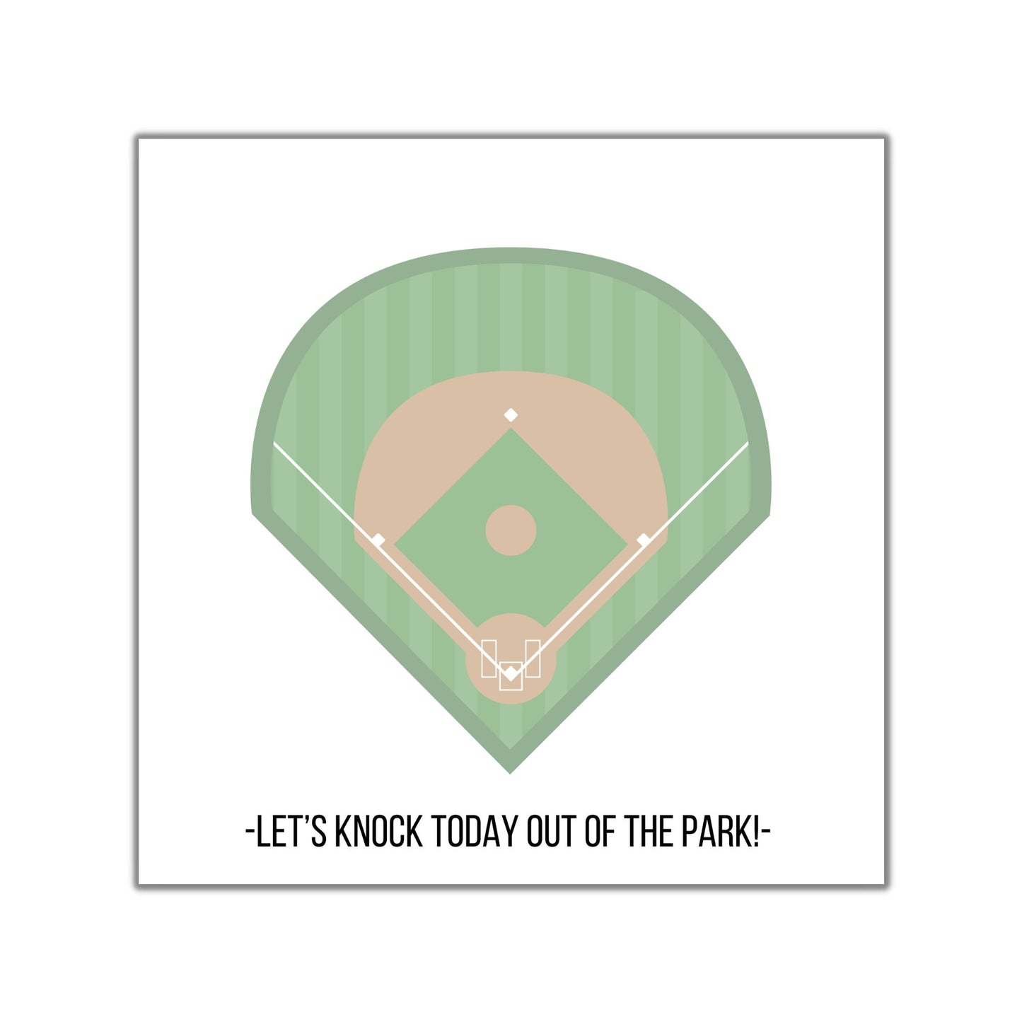 Baseball Diamond Notepad