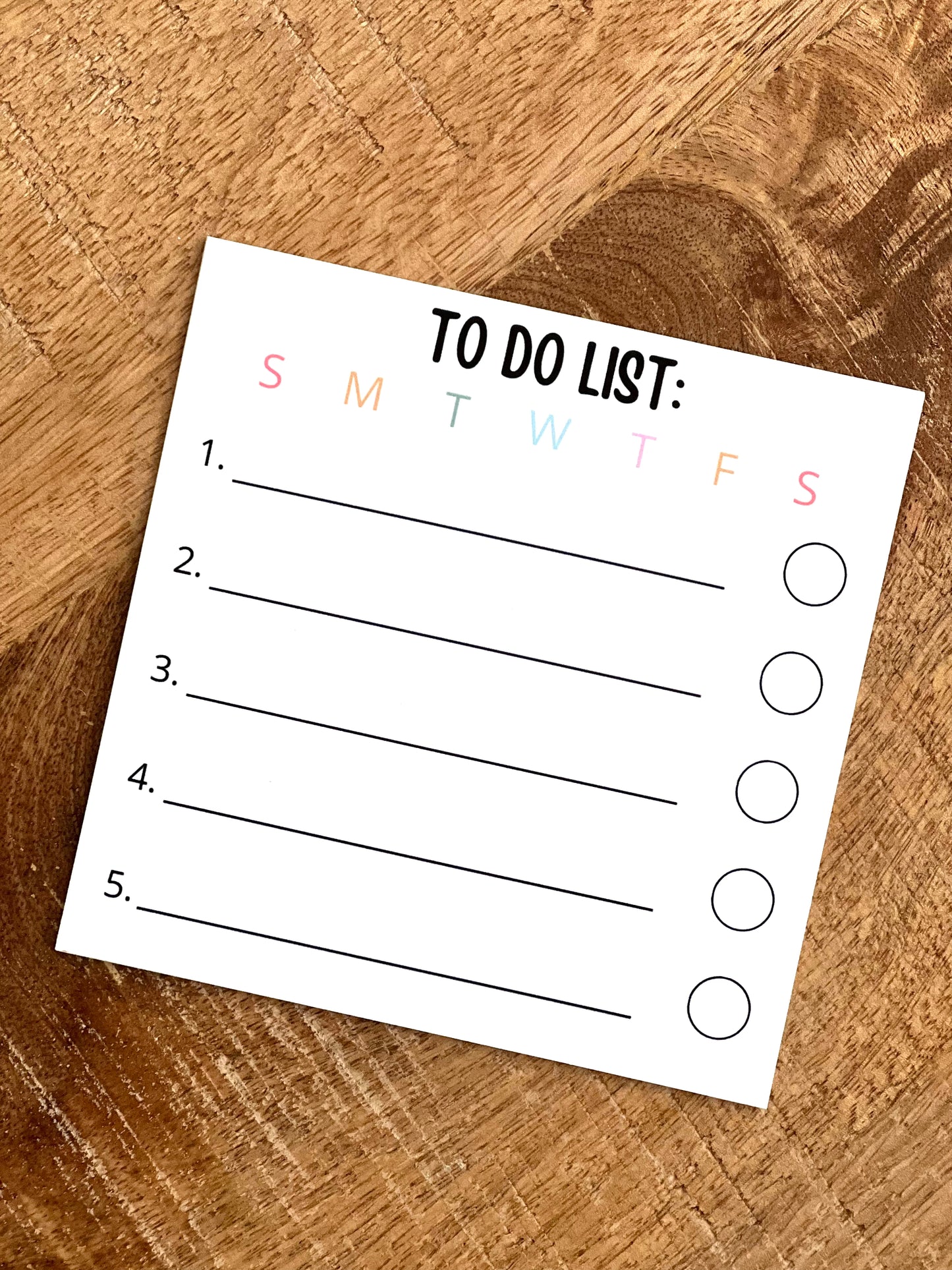 To Do List Notepad