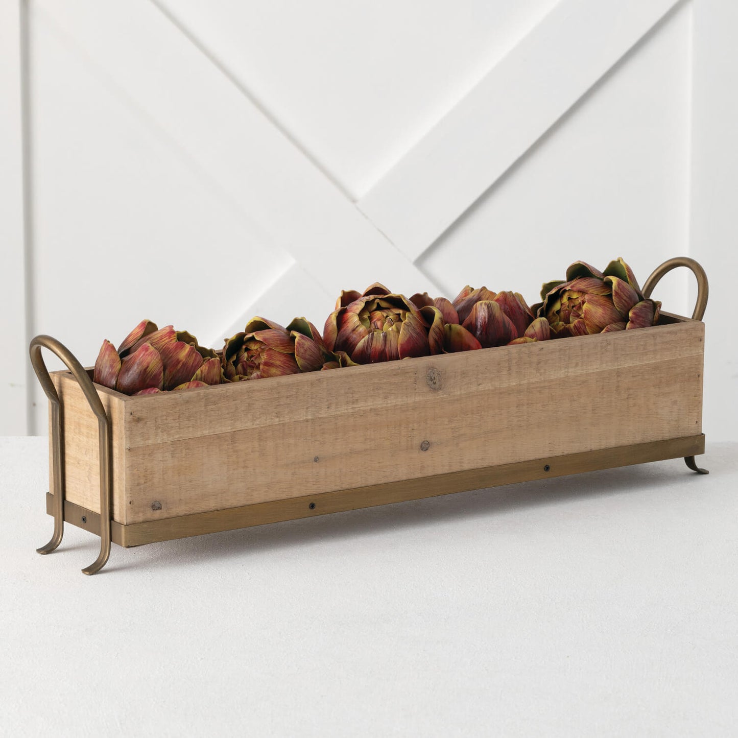 WOODEN TABLE PLANTER
