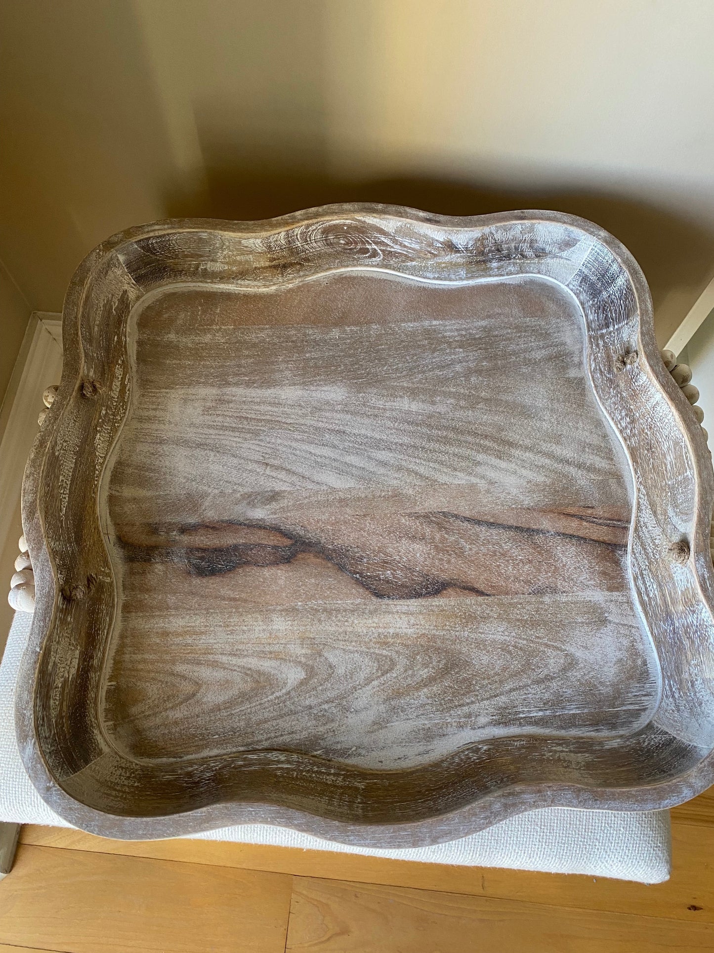 Scalloped Beaded Tray
