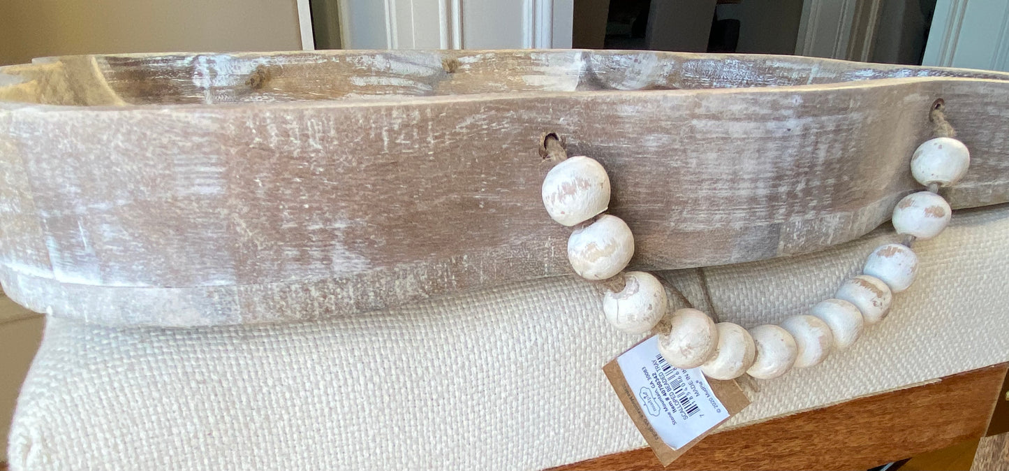 Scalloped Beaded Tray
