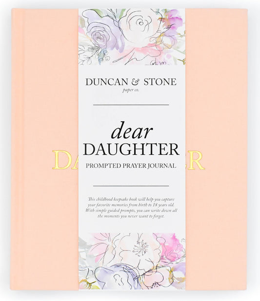 Dear Daughter Childhood Keepsake Book | Christmas Gift: Cream