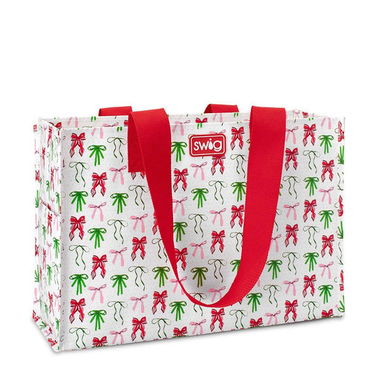Ribbons and Bows Reusable Bag (Large)