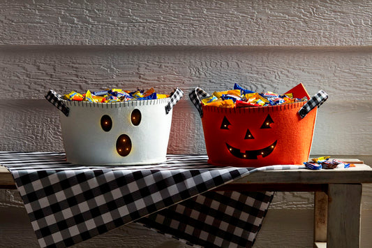 Reversible Ghost & Jack-O-Lantern Bucket