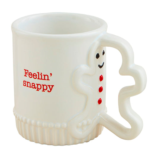 GINGERBREAD FIGURAL HANDLE MUG