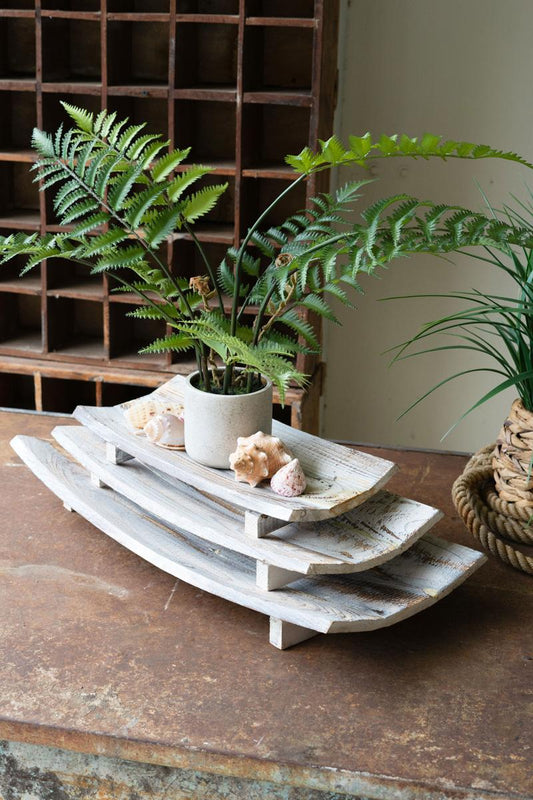 Rectangle Curved Wooden Bowls