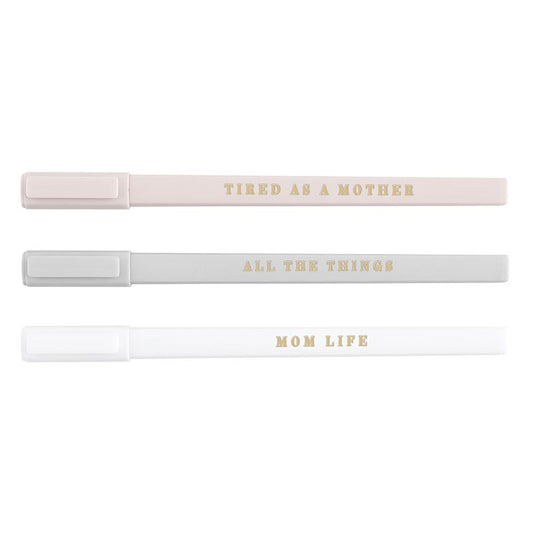 Soft Touch Pen Set - Mom