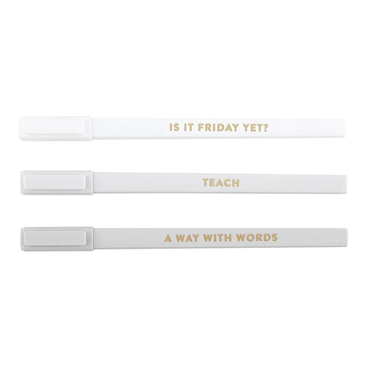 Soft Touch Pen Set - Teach