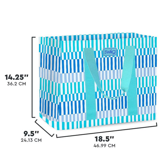 Glacier Stripe Jumbo Tote Bag