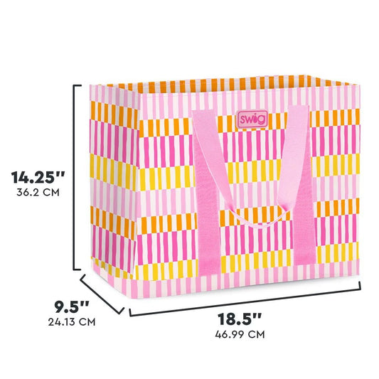 Sherbet Stripe Jumbo Tote Bag