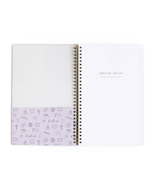 Church Notes Notebook - Lilac