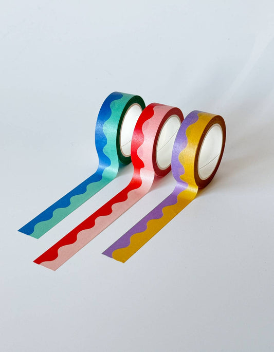 Squiggle Washi Tape, Set of 3