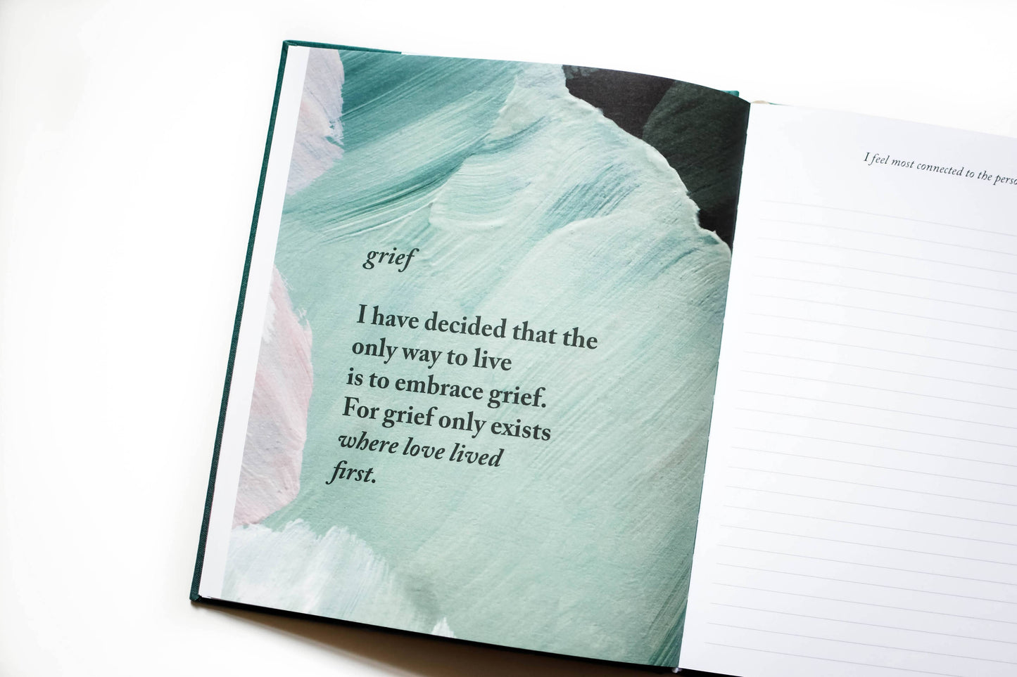 Grief Journal - Teal | Sympathy Gift | Loss of Child Journal: Sand