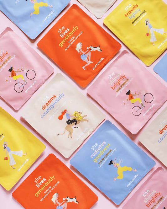 Pretty Inside All the Works Face Mask 5 Pack