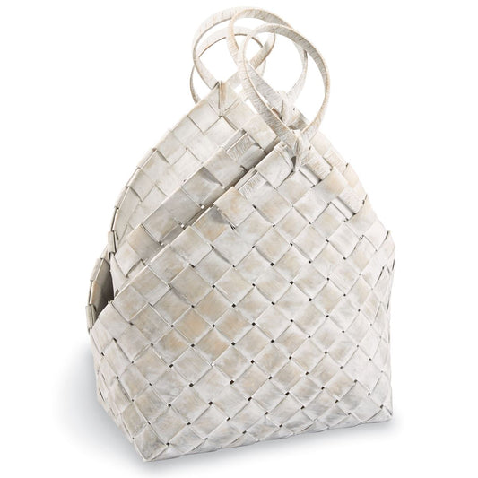 Woven Wood Basket- small