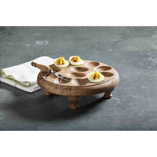 Pedestal Deviled Egg Tray Set