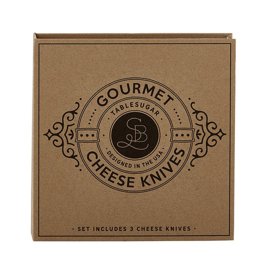 Cardboard Book Set - Gourmet Cheese Knives