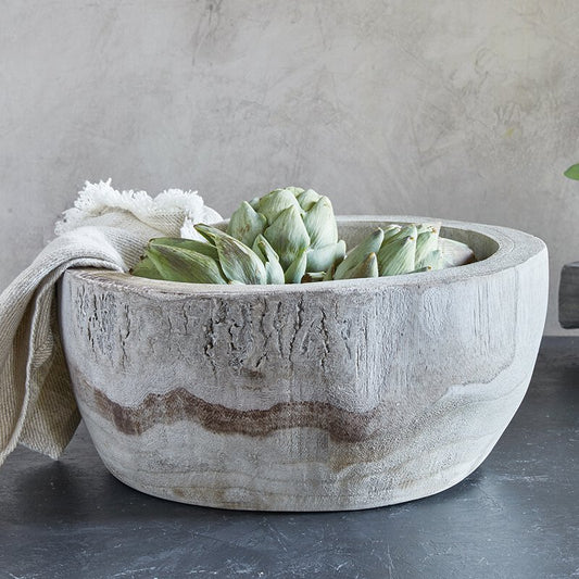 Paulownia Wood  Bowl - Charcoal