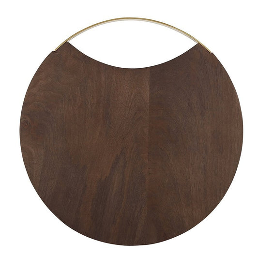 Wood + Brass Board - 16" Diameter