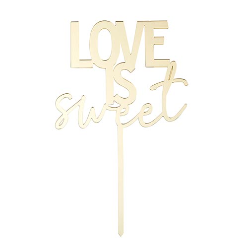 Acrylic Cake Topper - Love is Sweet