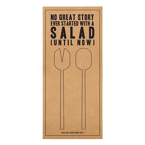 Cardboard Book Set - Salad Serving Set