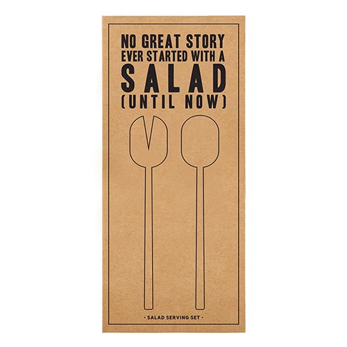 Cardboard Book Set - Salad Serving Set