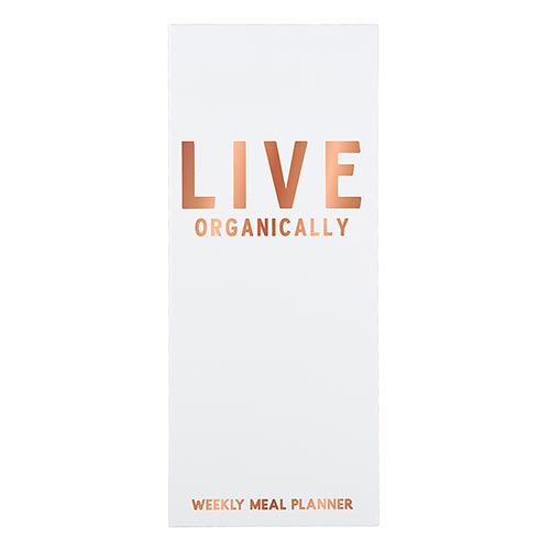 Meal Planner Rose Gold - Live Organically